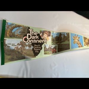 Busch gardens Florida the dark continent vintage souvenir rare flag.